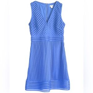 J.CREW sleeveless v-neck a line dress in periwinkle blue